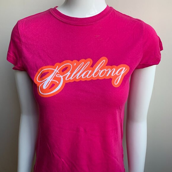 Billabong hot pink logo graphic t-shirt - Picture 2 of 3